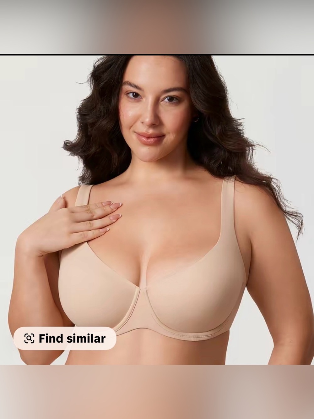 Delimira Confishape Balconette Full coverage Scoop Neck Underwire Unlined 34F - Picture 2 of 9